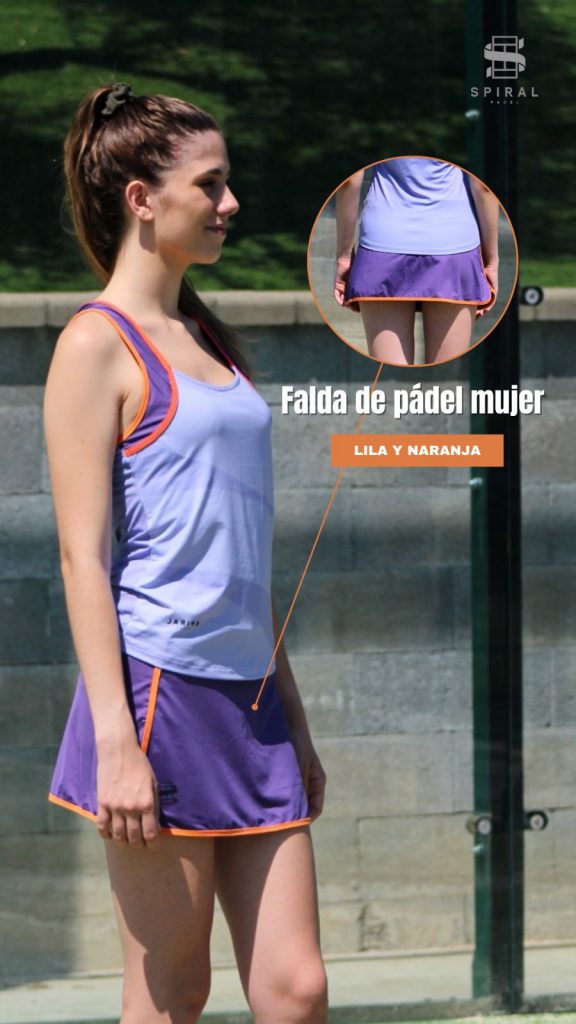 Falda deportiva para mujer corta para pádel y tenis
